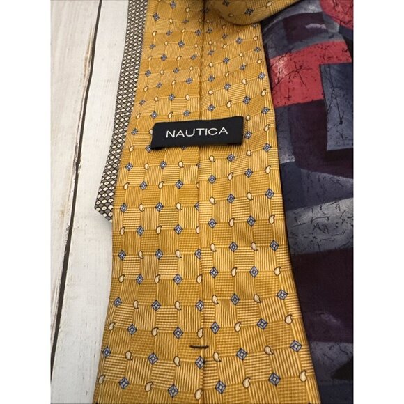 Mens Tie Bundle Lot Of 8 Silk Tom James Tommy Hilfiger NWT Ted Lapious Etc VGUC - Picture 5 of 11